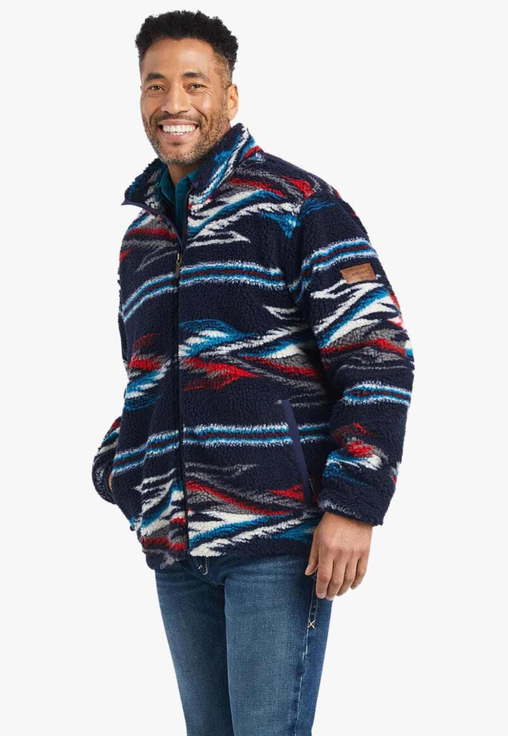 Ariat CLOTHING-Mens Jackets Ariat Mens Chimayo Fleece Jacket