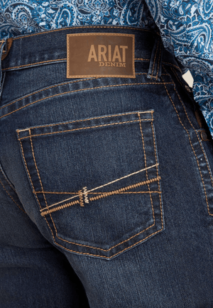 Ariat CLOTHING-Mens Jeans Ariat Mens M5 Dennis Straight Leg Jean