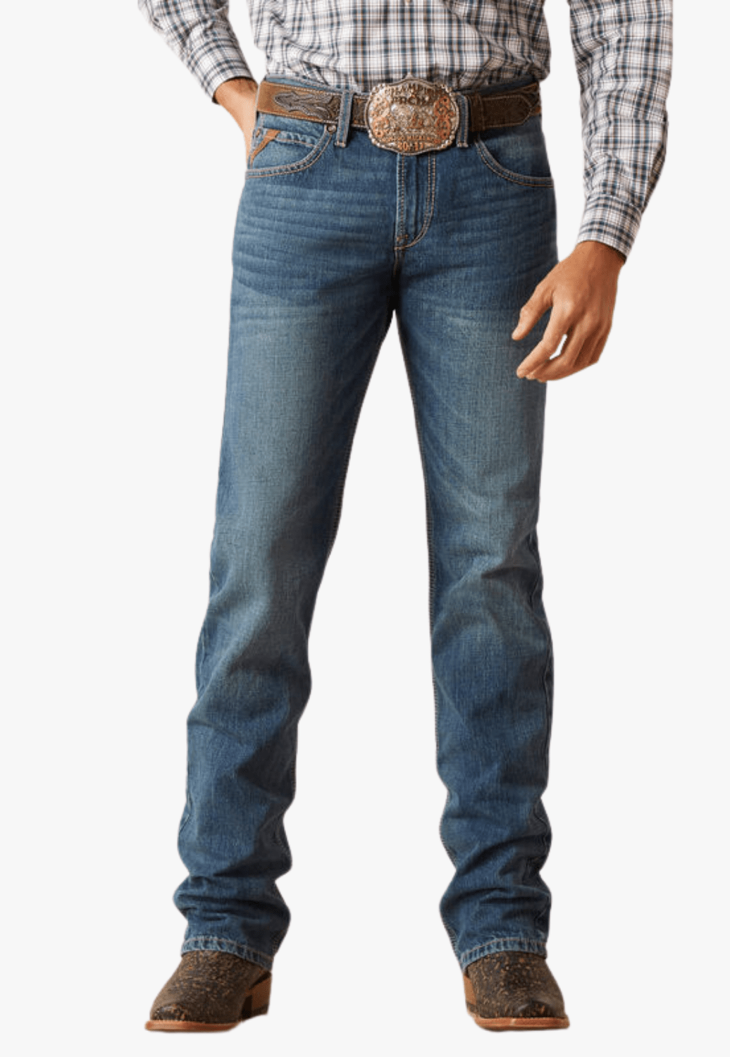 Ariat CLOTHING-Mens Jeans Ariat Mens M7 Ezra Slim Straight Leg Jean
