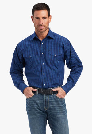 Ariat CLOTHING-Mens Long Sleeve Shirts Ariat Mens Pro Series Nelson Classic Snap Long Sleeve Shirt