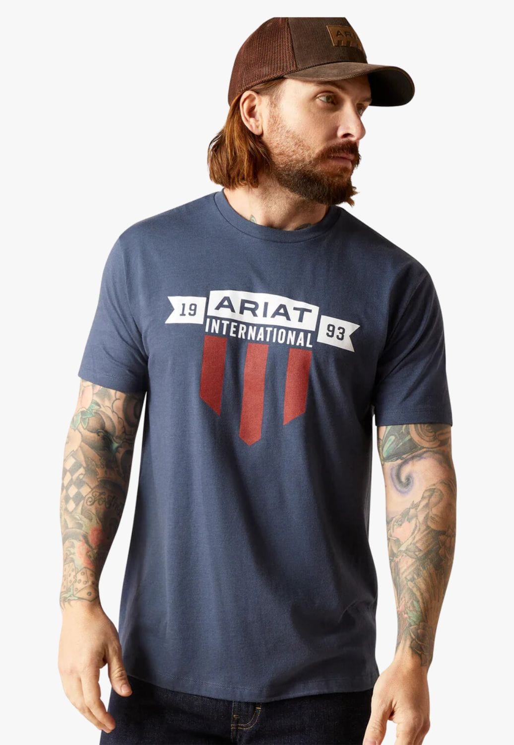 Ariat CLOTHING-MensT-Shirts Ariat Mens USA Banner Shield T-Shirt