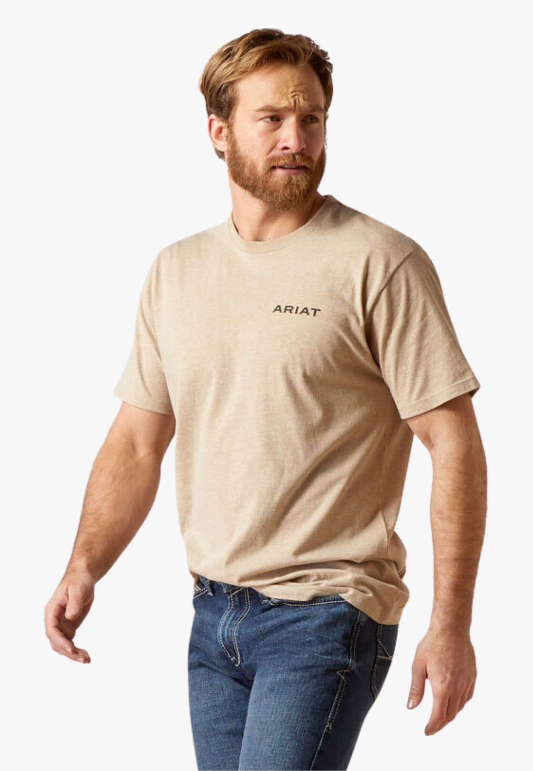 Ariat CLOTHING-MensT-Shirts Ariat Mens USA Bronco T-Shirt
