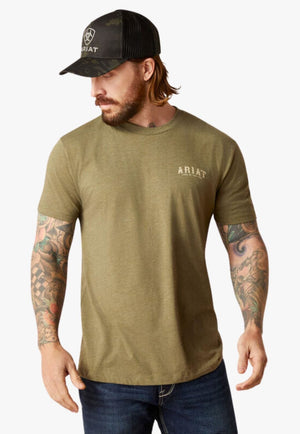 Ariat CLOTHING-MensT-Shirts Ariat Mens Western Vertical Flag T-Shirt
