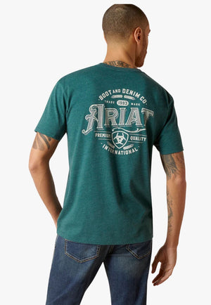 Ariat CLOTHING-MensT-Shirts Ariat Mens Western Wheat T-Shirt