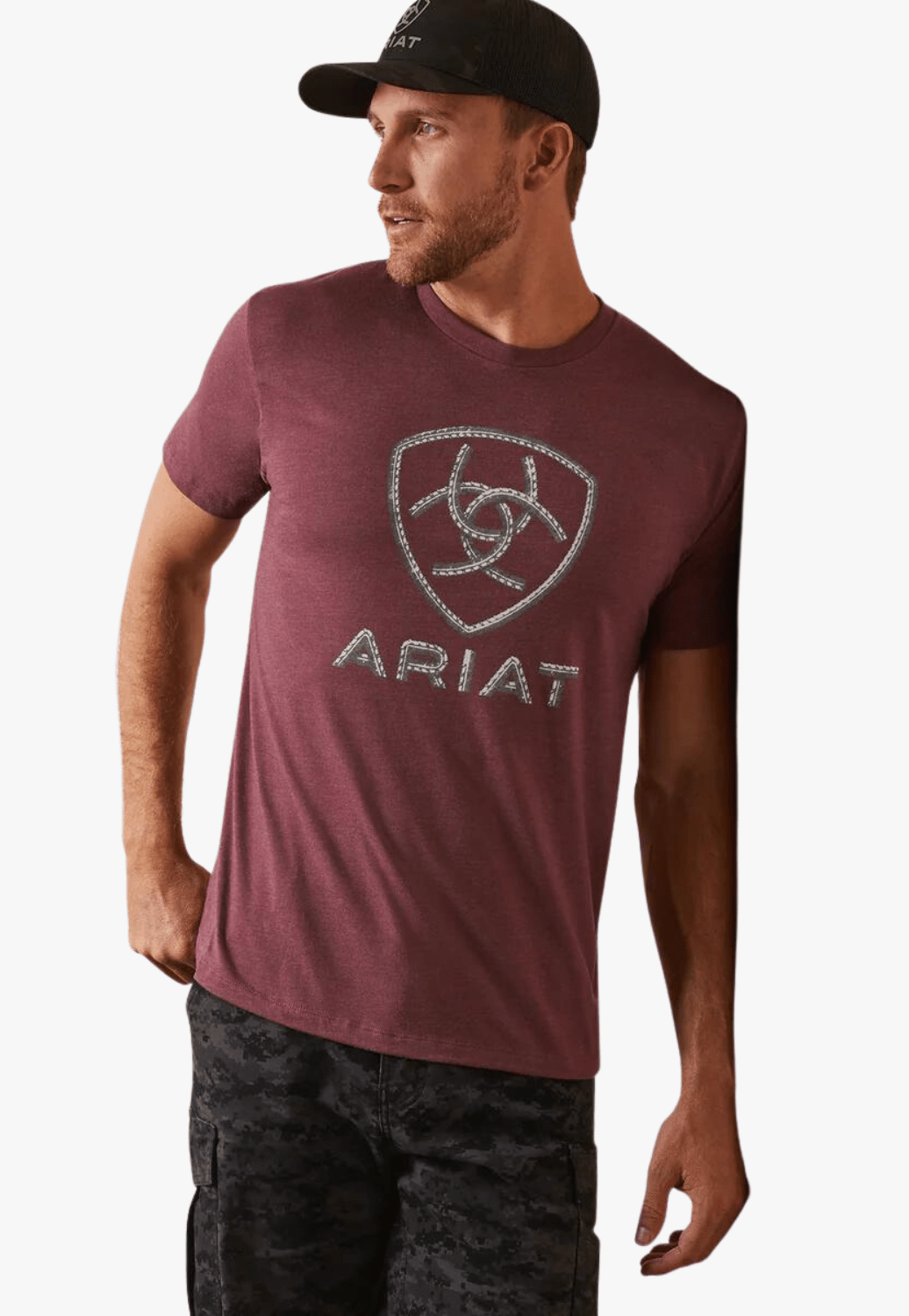 Ariat CLOTHING-MensT-Shirts Ariat Mens Worn Around T-Shirt