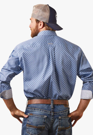 Ariat CLOTHING-Mens Long Sleeve Shirts Ariat Mens Wrinkle Free Atlas Classic Long Sleeve Shirt