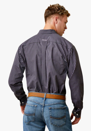 Ariat CLOTHING-Mens Long Sleeve Shirts Ariat Mens Wrinkle Free Fitzgerald Fitted Long Sleeve Shirt