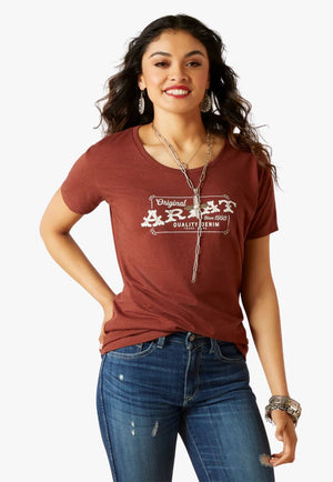 Ariat CLOTHING-WomensT-Shirts Ariat Womens Denim Label T-Shirt