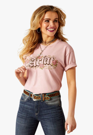 Ariat CLOTHING-WomensT-Shirts Ariat Womens Gothic Florals T-Shirt