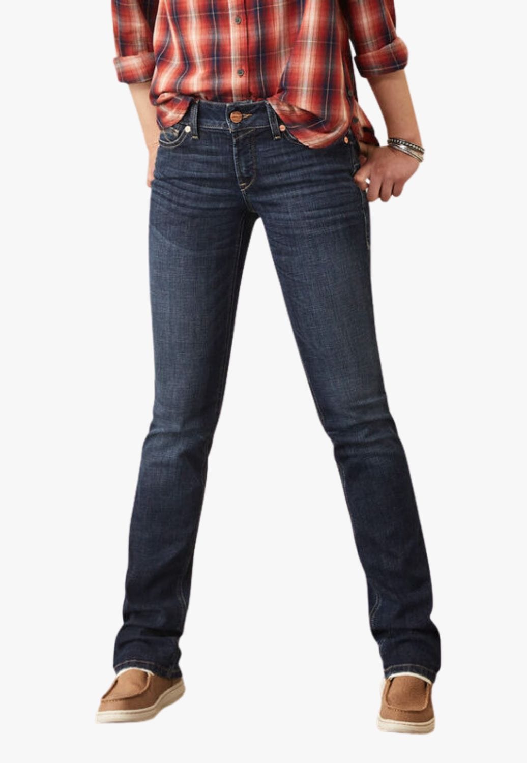 Ariat CLOTHING-Womens Jeans Ariat Womens REAL Aubree Perfect Rise Straight Leg Jean