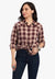 Ariat CLOTHING-Womens Long Sleeve Shirts Ariat Womens REAL Billie Jean Plaid Long Sleeve Shirt