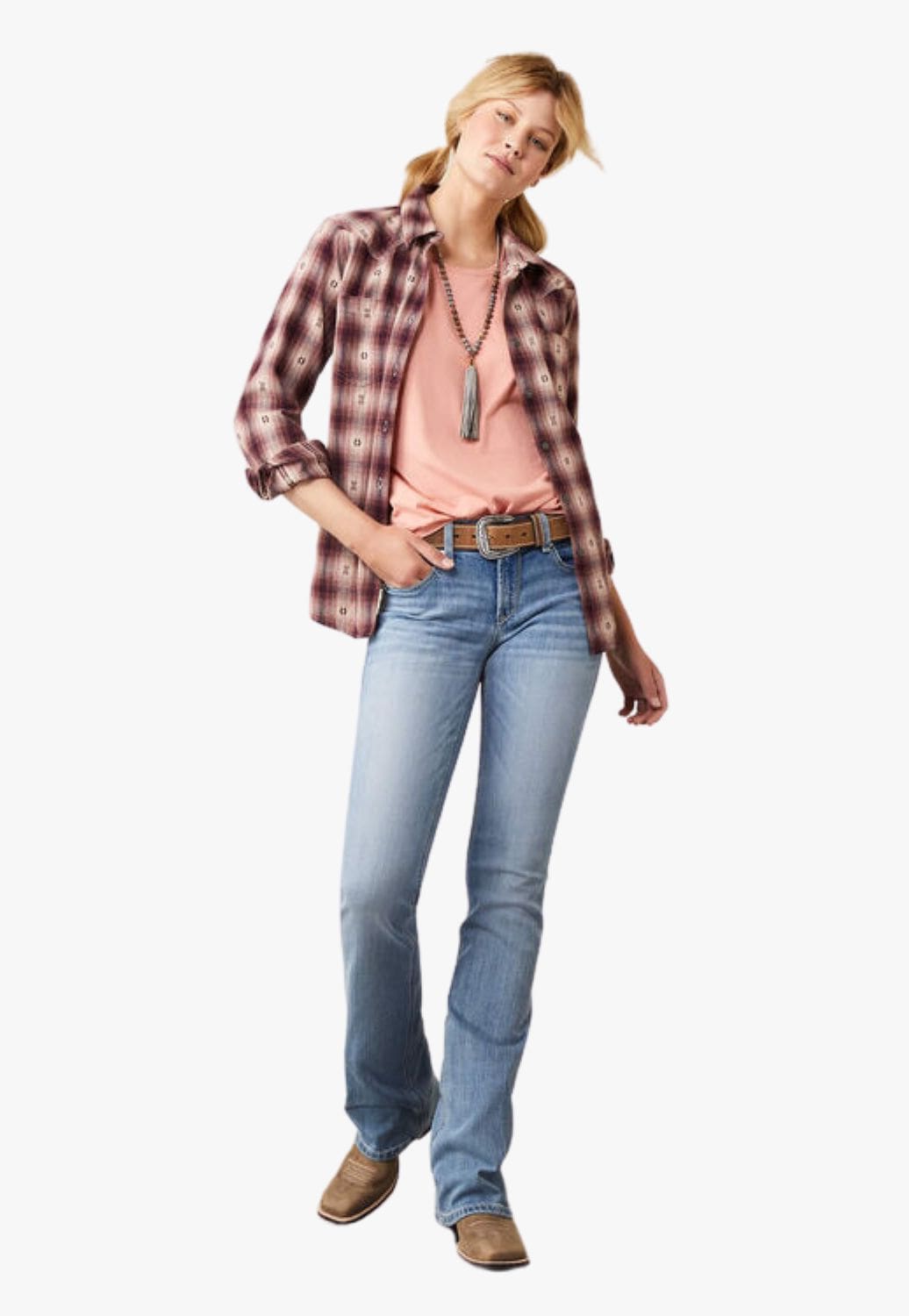 Ariat® Ladies R.E.A.L Brianna Bootcut Light Wash Jeans