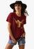 Ariat CLOTHING-WomensT-Shirts Ariat Womens REAL Daisy Steer T-Shirt