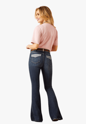 Ariat CLOTHING-Womens Jeans Ariat Womens REAL Doba High Rise Flare Jean