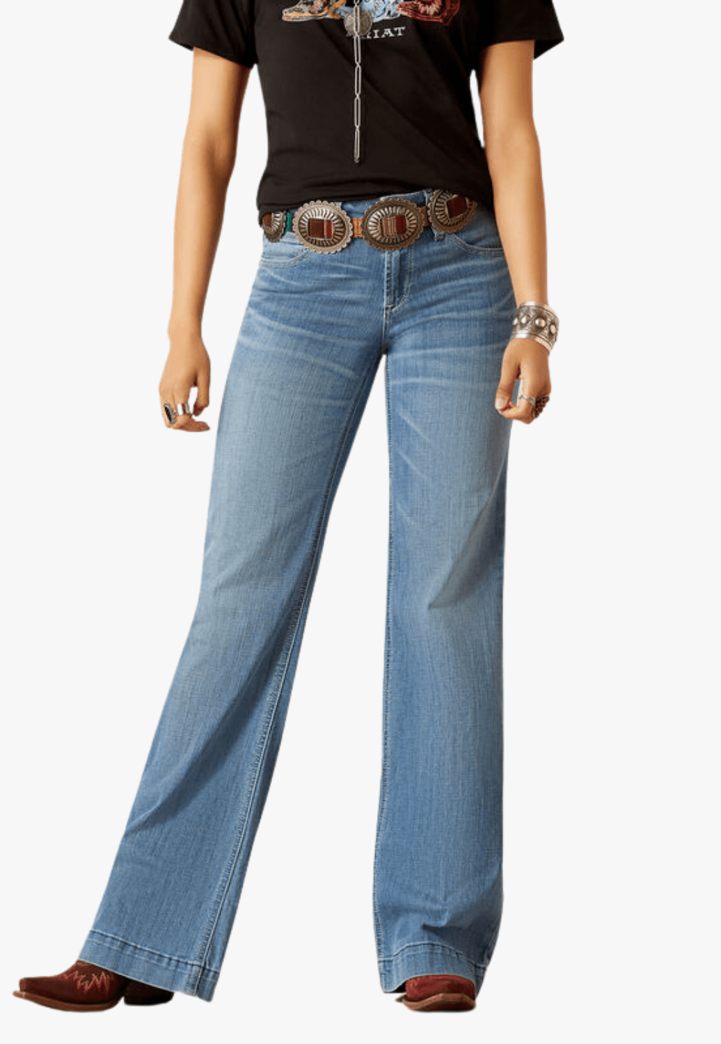Ariat CLOTHING-Womens Jeans Ariat Womens REAL Milli Perfect Rise Trouser Jean