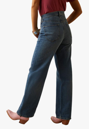 Ariat CLOTHING-Womens Jeans Ariat Womens Tomboy Ultra High Rise Wide Leg Trouser Jean