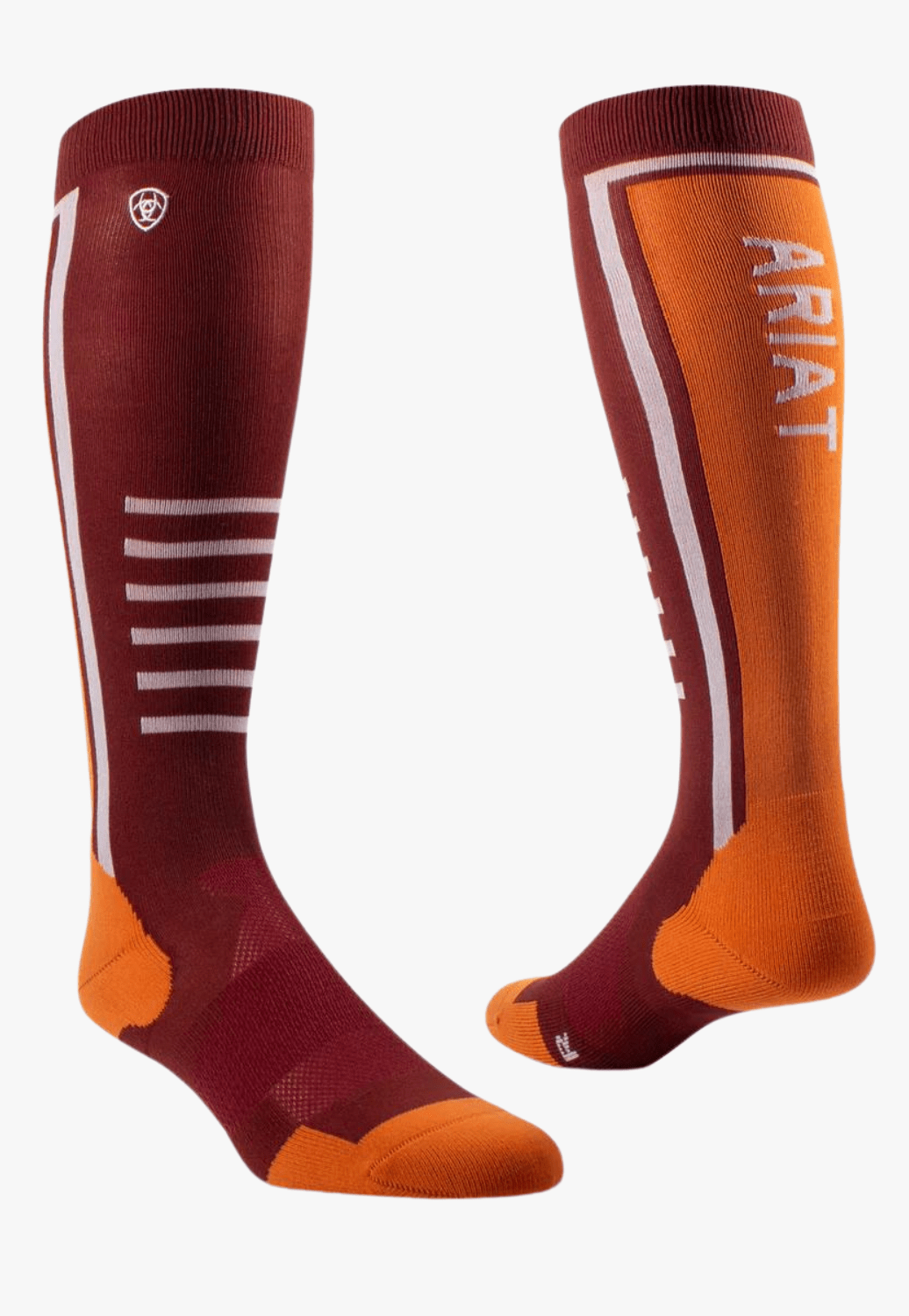Ariat ACCESSORIES-Socks Fired Brick/Pumpkin Ariat Uni Ariattek Slimline Performance Socks