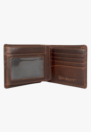 Ariat ACCESSORIES-Mens Wallets Rich Brown Ariat Bi-Fold Wallet