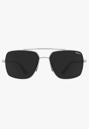 BEX ACCESSORIES-Sunglasses Matte Silver/Grey BEX Wing Sunglasses