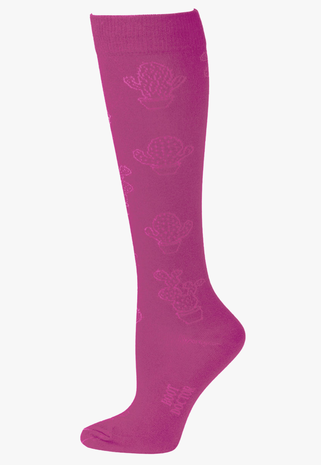 Boot Doctor ACCESSORIES-Socks OSFA / Pink Boot Doctor Womens Cactus Pattern Socks