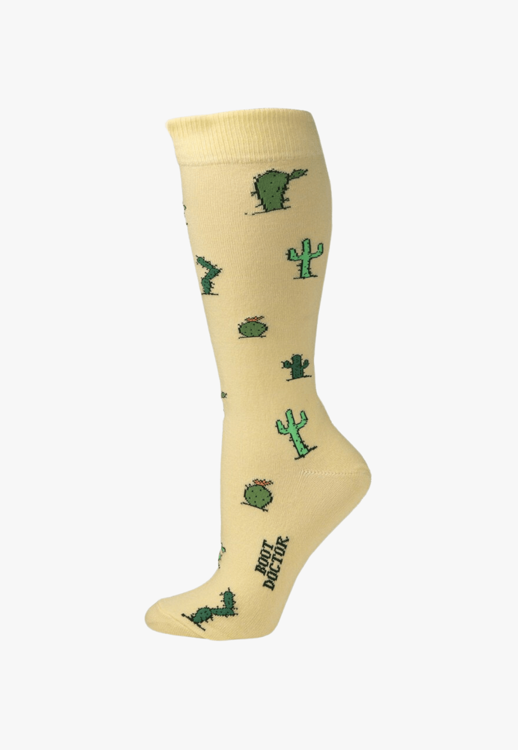 Boot Doctor ACCESSORIES-Socks OSFA / Yellow Boot Doctor Womens Cactus Pattern Socks