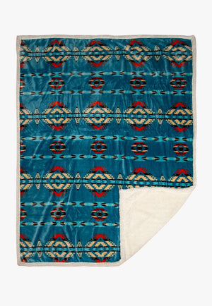 Carstens ACCESSORIES-General Turquoise Carstens Turquoise Southwest Throw