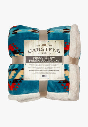 Carstens ACCESSORIES-General Turquoise Carstens Turquoise Southwest Throw