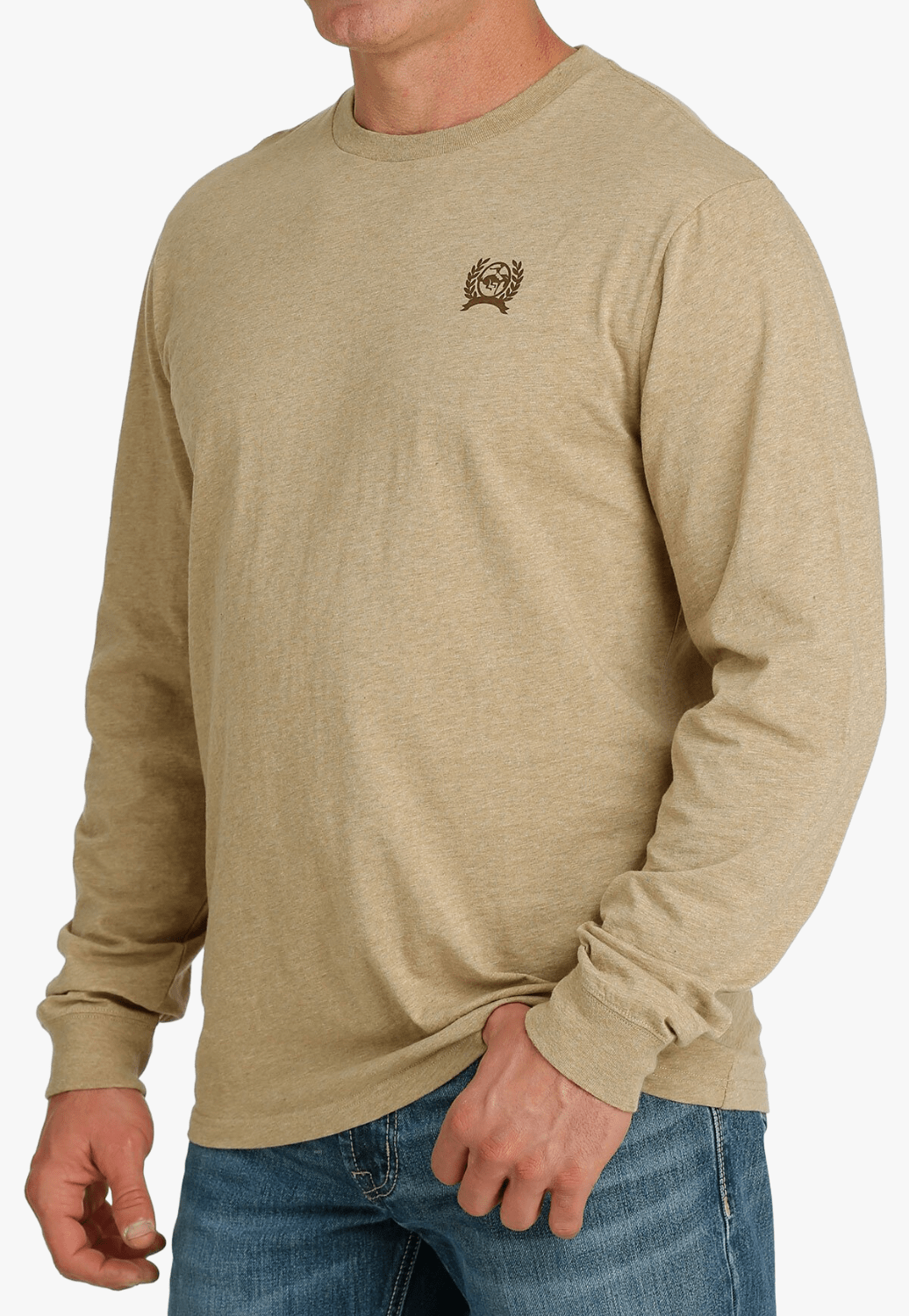 Cinch CLOTHING-Mens Long Sleeve Shirts Cinch Mens Honky Tonk Bar Long Sleeve T-Shirt