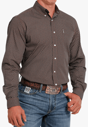 Cinch CLOTHING-Mens Long Sleeve Shirts Cinch Mens Modern Fit Western Long Sleeve Shirt