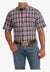 Cinch CLOTHING-Mens Short Sleeve Shirts Cinch Mens Plaid Western Short Sleeve Shirt
