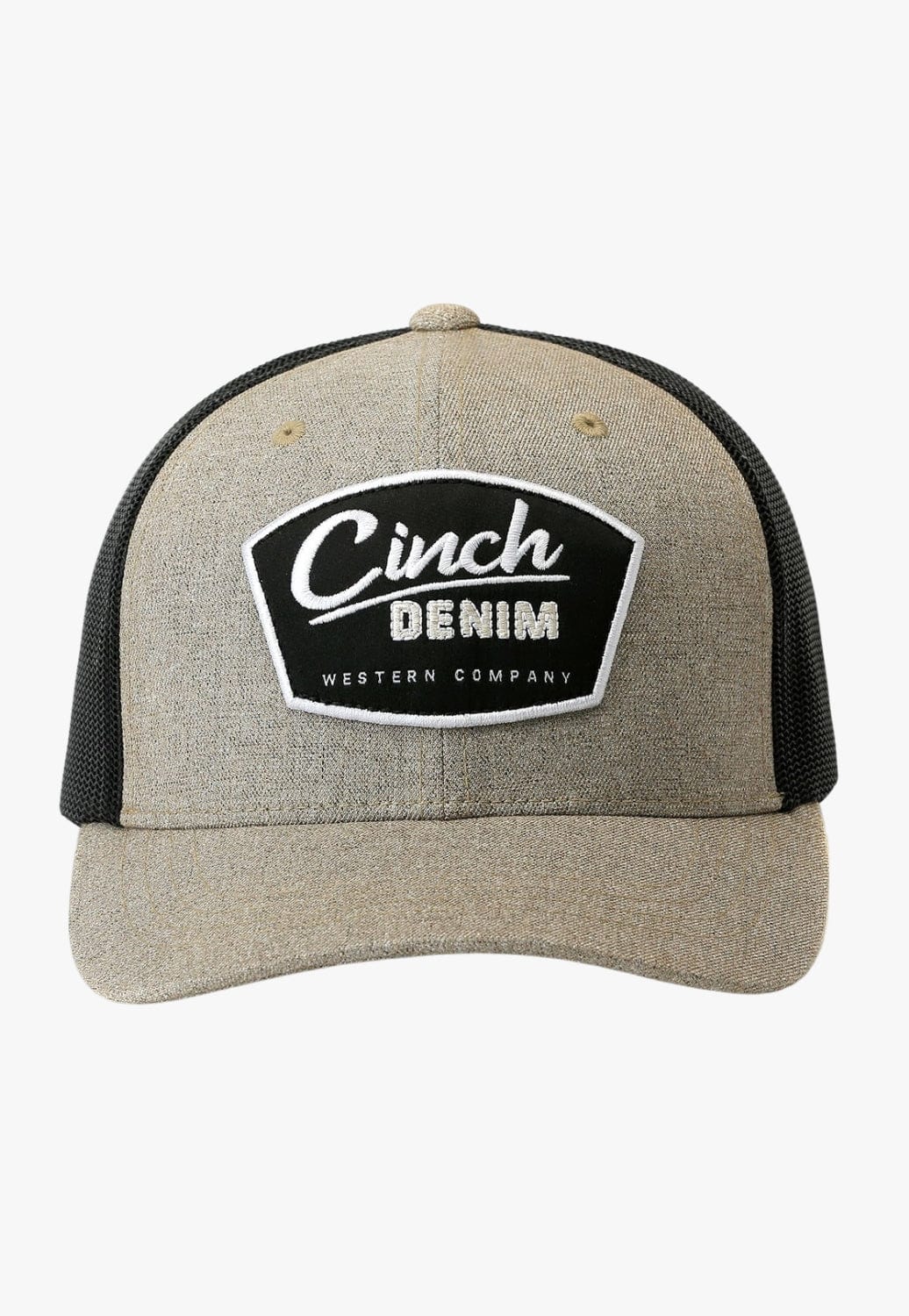 Cinch HATS - Caps OSFA / Khaki/Black Cinch Logo Patch Trucker Cap