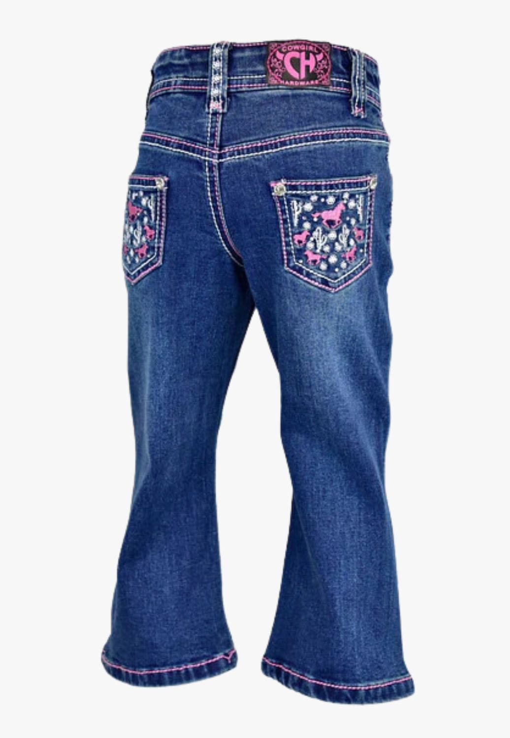 Cowgirl Hardware CLOTHING-Girls Jeans Cowgirl Hardware Toddler Daisy Rider Cactus Jean