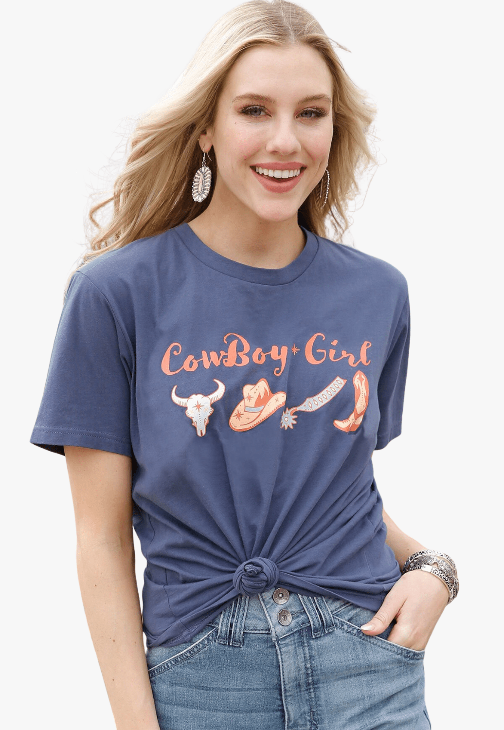 Cruel Girl Womens Cowboy Girl T Shirt W Titley And Co 5363