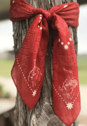Fringe Scarves ACCESSORIES-Gloves & Scarves Red Fringe Scarves Banditos Bandana
