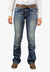 Grace In LA CLOTHING-Womens Jeans Grace In LA Womens Border Faux Flap Bootcut Jean