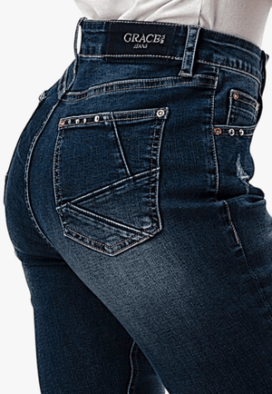Grace In LA CLOTHING-Womens Jeans Grace In LA Womens Plus Size Jean