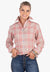 Hitchley and Harrow CLOTHING-Womens Long Sleeve Shirts Hitchley & Harrow Womens Arena Check Long Sleeve Shirt