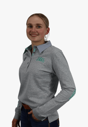Hitchley and Harrow CLOTHING-Womens Pullovers Hitchley & Harrow Womens Stripe Rugby
