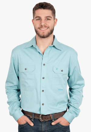 Just Country CLOTHING-Mens Long Sleeve Shirts Just Country Mens Evan Work Shirt JC20202