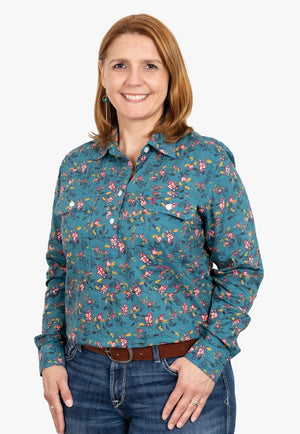 Just Country CLOTHING-Womens Long Sleeve Shirts Just Country Womens Georgie Long Sleeve Shirt