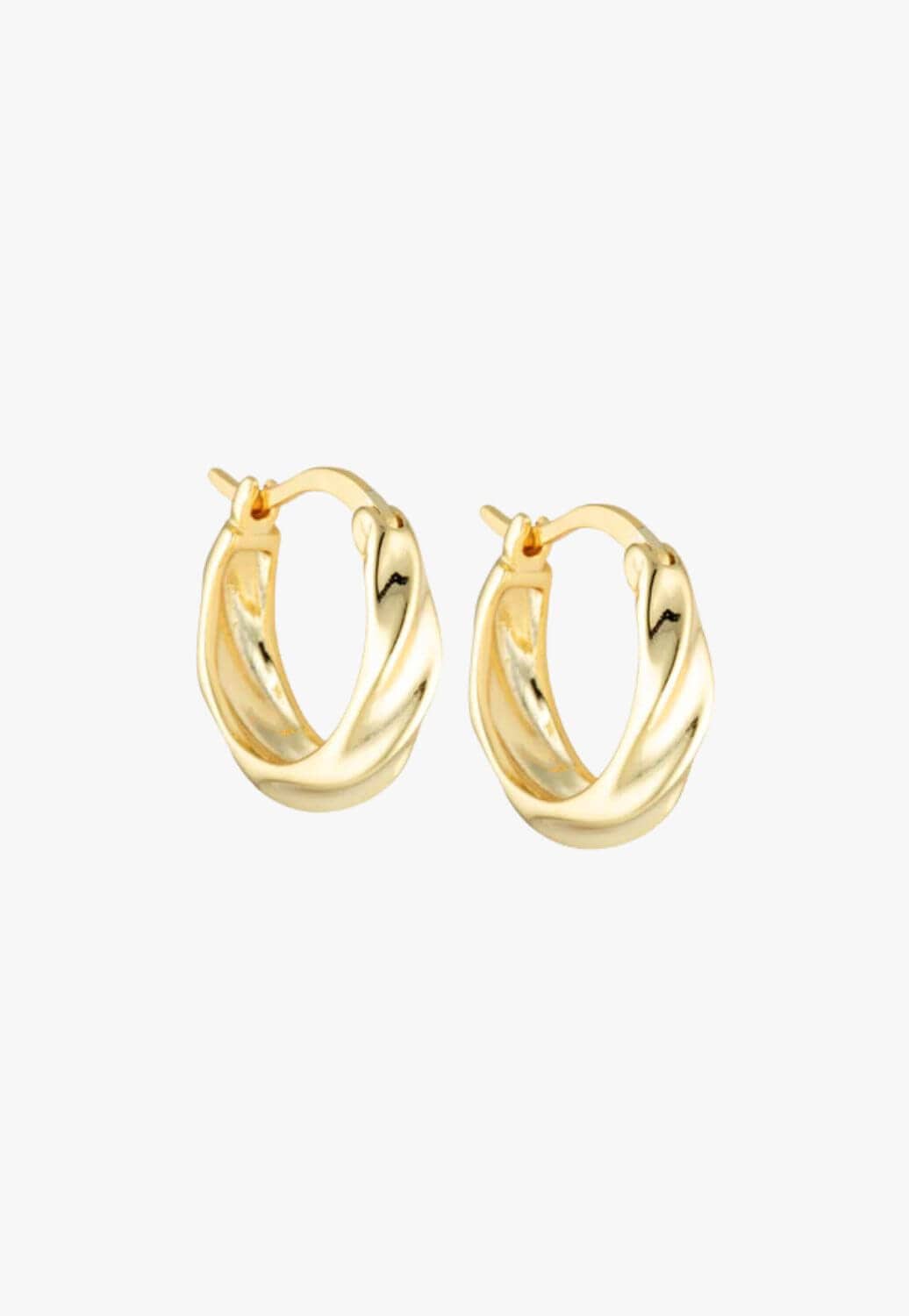 Lalume ACCESSORIES-Jewellery Gold Lalume Daylight Hoops