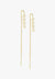 Lalume ACCESSORIES-Jewellery Gold Lalume Delilah Thread Earrings