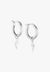 Lalume ACCESSORIES-Jewellery Silver Lalume Lighting Bolt Pendant Hoops