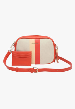 Louenhide ACCESSORIES-Handbags Cream/Peach Louenhide Ginger Canvas Crossbody Bag