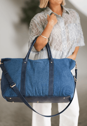 Louenhide TRAVEL - Travel Bags Denim Louenhide Alexis Canvas Weekender Travel bag