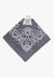 M and F Western ACCESSORIES-General Charcoal M and F Western Paisley Pattern Bandana