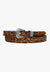 M and F Western ACCESSORIES-Hat Bands Tan M and F Western Tooled Hatband