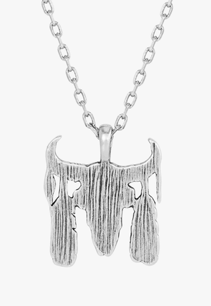 Montana ACCESSORIES-Jewellery Silver Montana Feather Skull Necklace