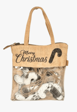 Myra Bag ACCESSORIES-General Black Myra Bag Jolly Candy Cane Ornaments 10 Pack Set