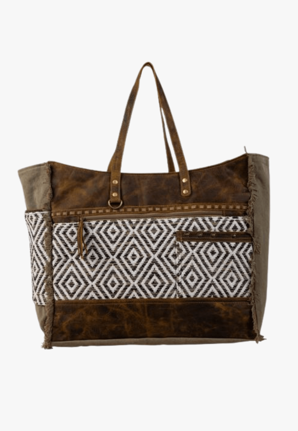 Myra Bag TRAVEL - Travel Bags Brown Myra Bag Sand Weaver Weekender Bag